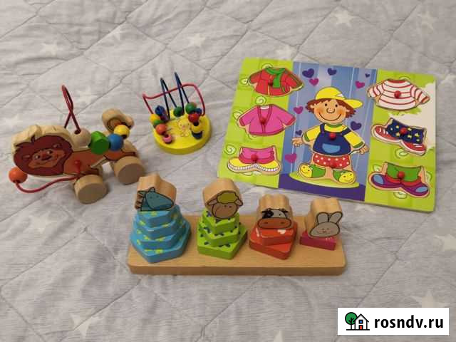 Развивающие игрушки из дерева Курчатов - изображение 1