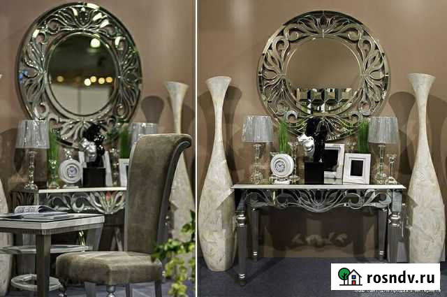 Стеклянный столик консоль+зеркало Garda decor Пенза - изображение 1