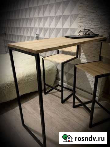 Комплект барная стойка и стулья Лофт Киров - изображение 1