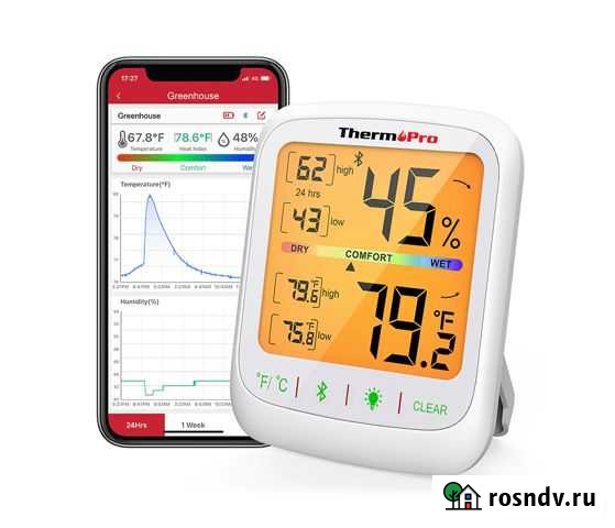 Термогигрометр с Bluetooth ThermoPro TP-359 Красноярск - изображение 1