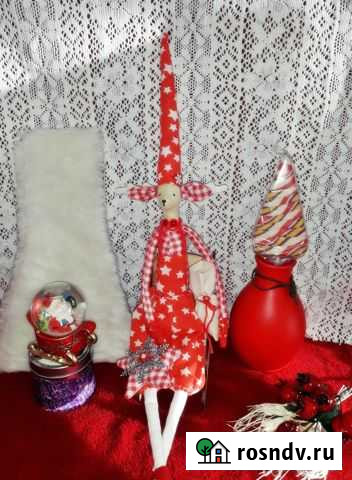 Рождественский олень в красном №1 Владивосток - изображение 1