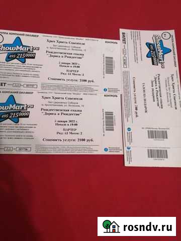 Билет на елку Москва - изображение 1