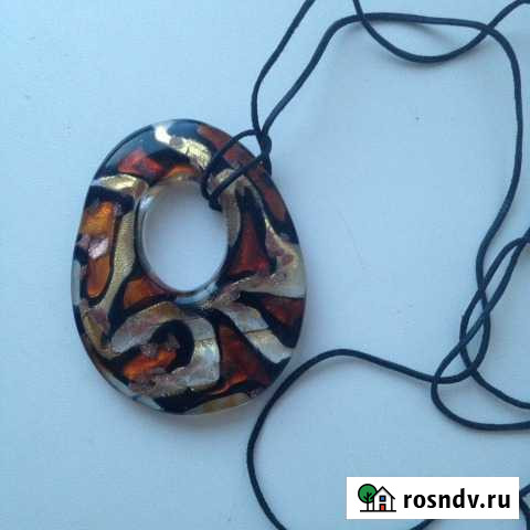 Подвеска и кольцо муранское стекло (Италия) новые Кемерово - изображение 1