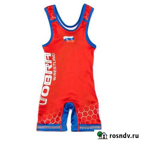 Борцовское трико Cobra wrestling team красное Томск - изображение 1