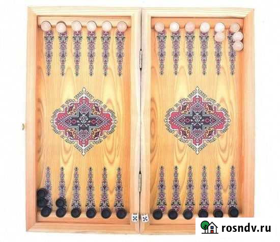 Нарды малые с цветным рисунком Чита - изображение 1