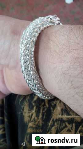 Серебряный браслет мужской Анапа - изображение 1