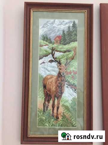 Картина крестом «Олень» Майкоп - изображение 1