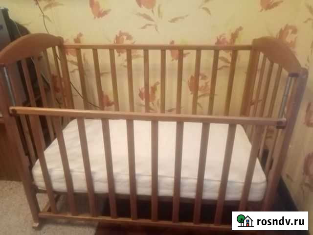 Кроватка детская с ортопедическим матрасом Белгород - изображение 1
