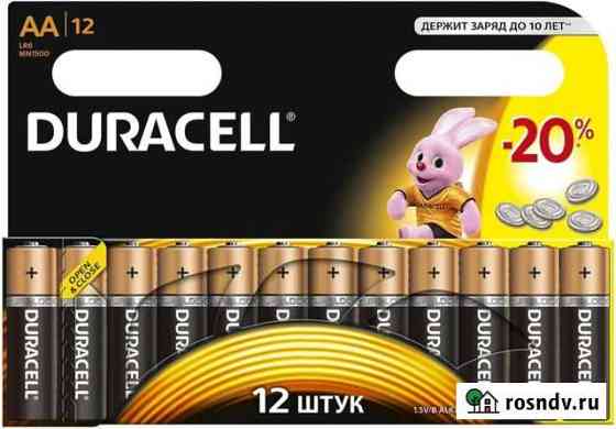 Батарейки аа duracell 12шт Сочи