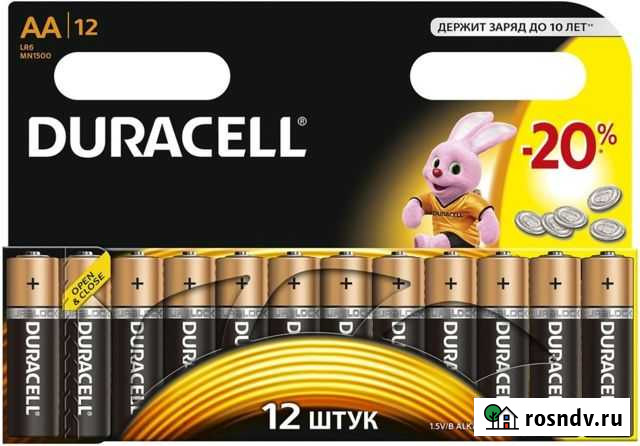 Батарейки аа duracell 12шт Сочи - изображение 1