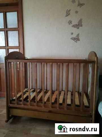 Детская кроватка с маятником и ящиком Тольятти - изображение 1