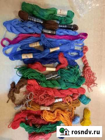 Нитки мулине, шерстяные для вышивки Калининград - изображение 1