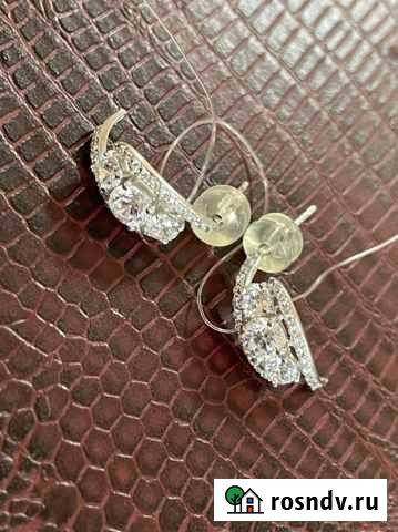 Золотые серьги 375 фианит Пермь - изображение 1