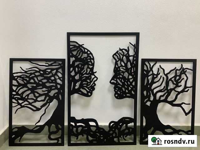 Картина-панно для интерьера гостиной Чернушка - изображение 1