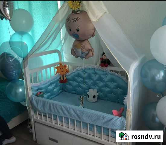 Детская кроватка трансформер с маятником и бортика Киров - изображение 1