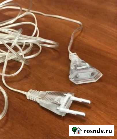 Удлинитель сетевого кабеля для гирлянд, длина 5 м Челябинск - изображение 1