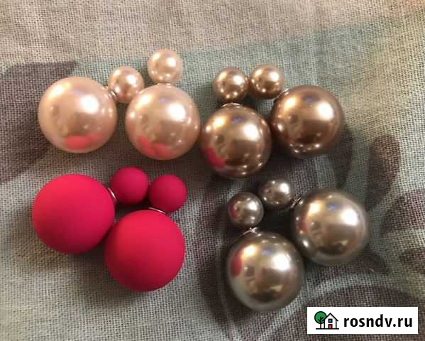 Двусторонние серьги пусеты Мурманск - изображение 1