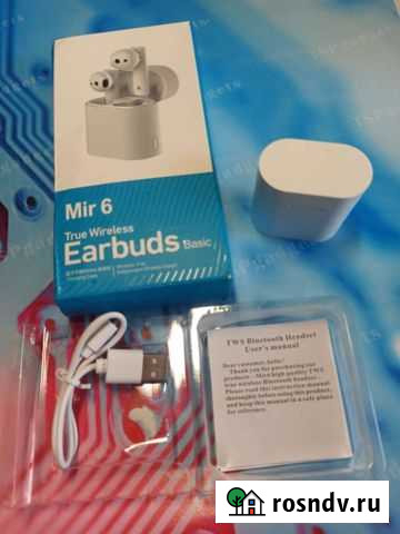 Беспроводные наушники Air mir6 Хабаровск - изображение 1