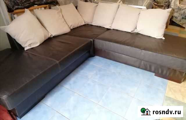 Кожаный угловой диван Cheers Тверь - изображение 1