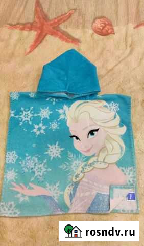 Полотенце (пончо) детское пляжное с капюшоном Домодедово - изображение 1