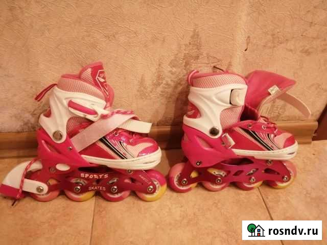 Роликовые коньки детские раздвижные Чита - изображение 1