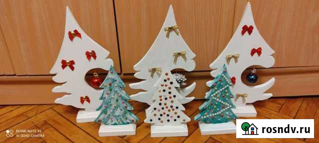 Ёлочка настольная hand made Обнинск - изображение 1