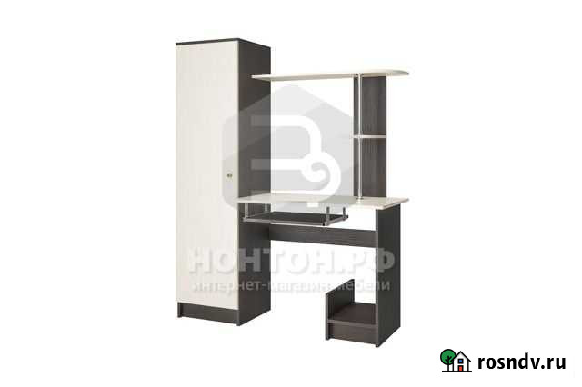 Стол компьютерный кс-001 беленый дуб Брянск - изображение 1