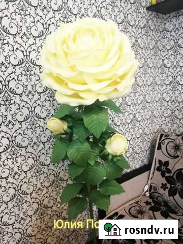 Светильник роза с бутонами из изолона Липецк - изображение 1