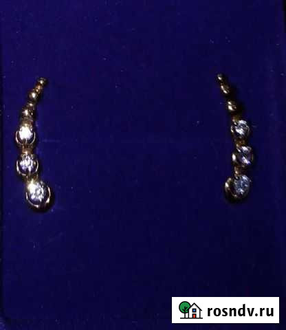 Золотые серьги Братск - изображение 1