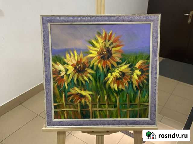 Картина маслом. Подсолнухи Владикавказ - изображение 1