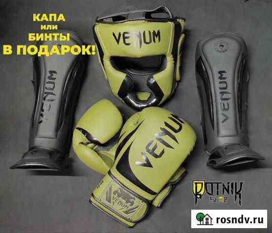 Комплект Venum Pu haki black Пермь