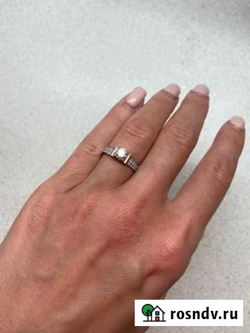 Золотое кольцо с камнем 0.5 кт Киров - изображение 1
