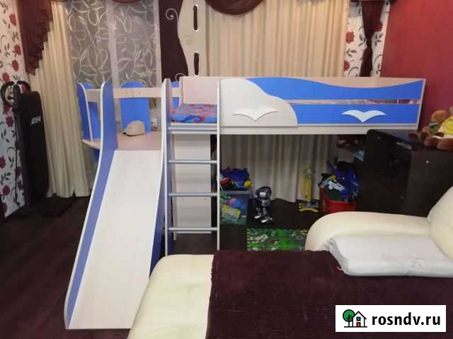 Детская кровать с горкой Гусь-Хрустальный - изображение 1