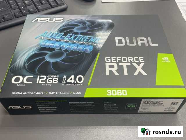 Видеокарта asus dual RTX 3060 O12G-V2 Пятигорск - изображение 1