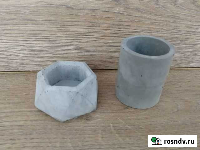 Подсвечник из бетона. Свеча Рязань - изображение 1