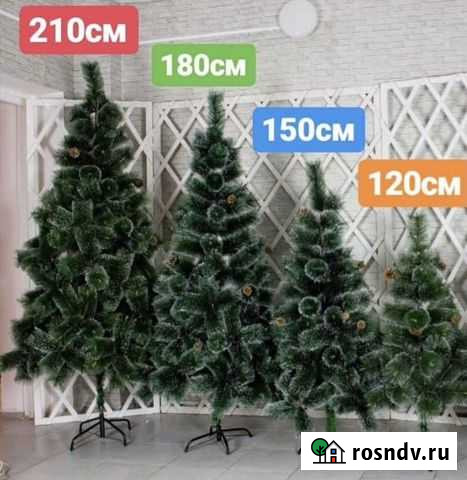 Искусственная елка. Сосна, иней, шишки Ижевск - изображение 1