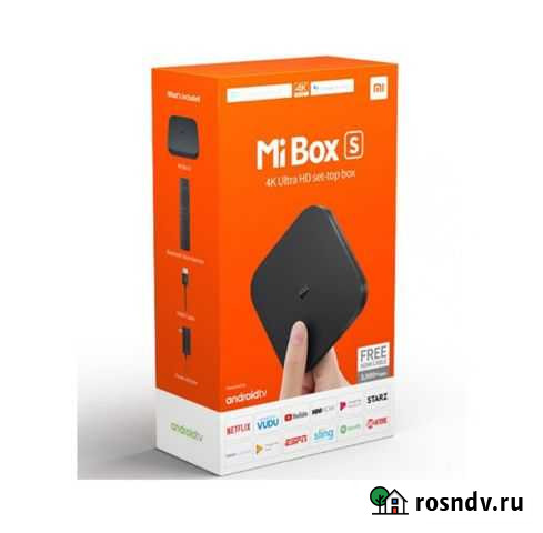 Тв-приставка Xiaomi Mi Box S 4К Global Новая Гаран Смоленск - изображение 1