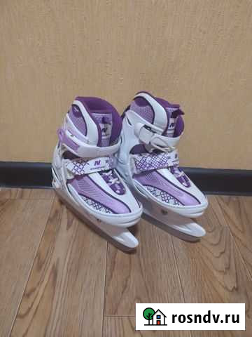 Коньки детские раздвижные 27-30 Псков - изображение 1