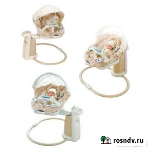 Продам электрокачель Graco Sweetpeace плюш Северск - изображение 1