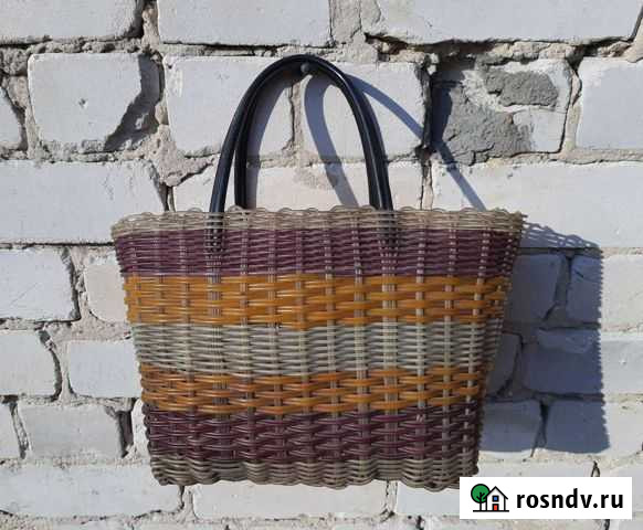Плетёная резиновая корзинка СССР Калуга - изображение 1
