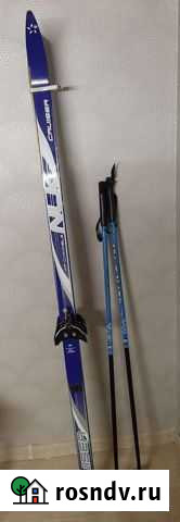 Продам деревянные лыжи с палочками Томск - изображение 1