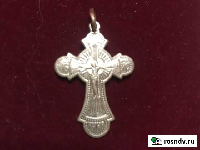 Крестик с распятием и «Неупивамой чашей» на оборот Тула - изображение 1