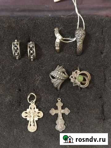 Серебряные серьги, кольца СССР 925 пр Воронеж - изображение 1
