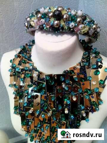 Колье и ободок для волос для фотосессии ручной раб Мурманск - изображение 1