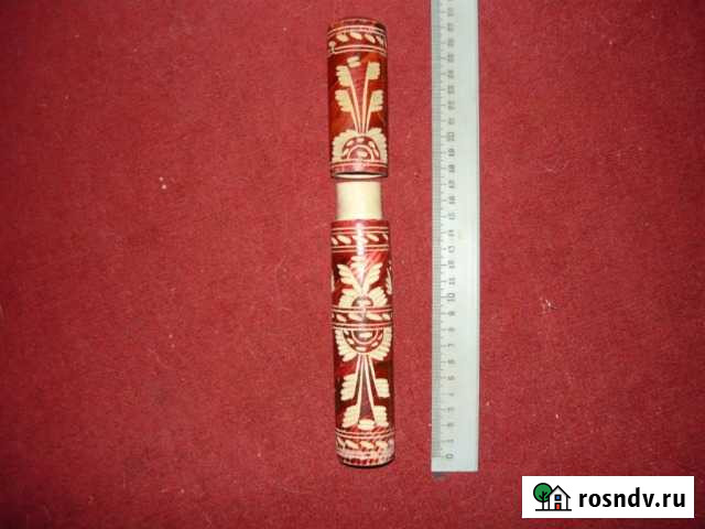 Пенал-тубус деревянный СССР Пенза - изображение 1