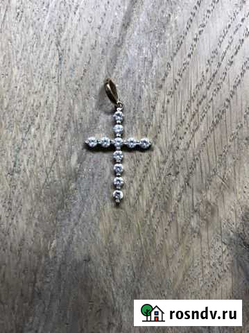 Золотой крестик с фианитами Саратов - изображение 1