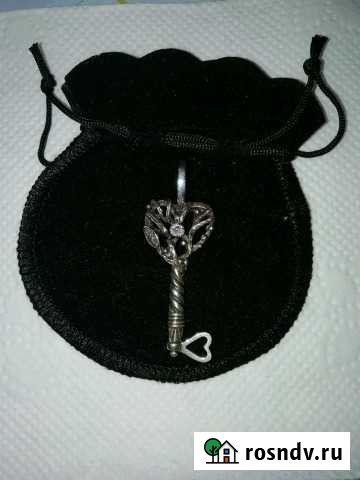 Ключик серебряный с аметистом Кострома - изображение 1