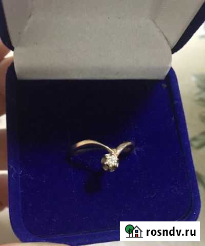 Золотое кольцо с бриллиантом Кагальник - изображение 1