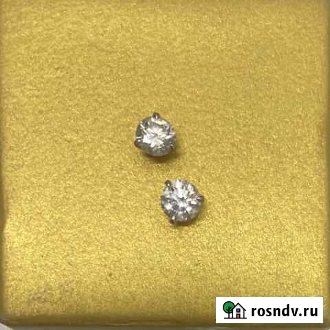 Пара бриллиантов для пусет 0,8 карат Новосибирск - изображение 1