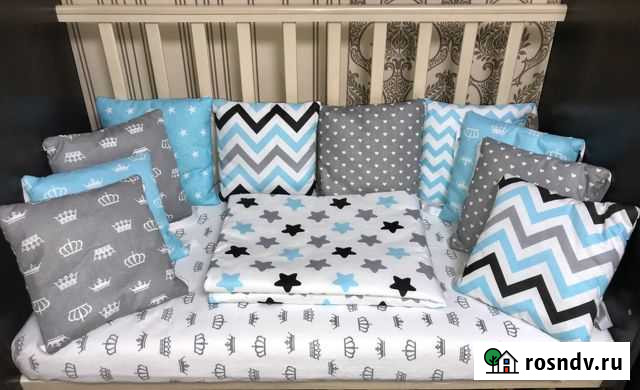 Постельное белье в детскую кроватку, бортики Кемерово - изображение 1